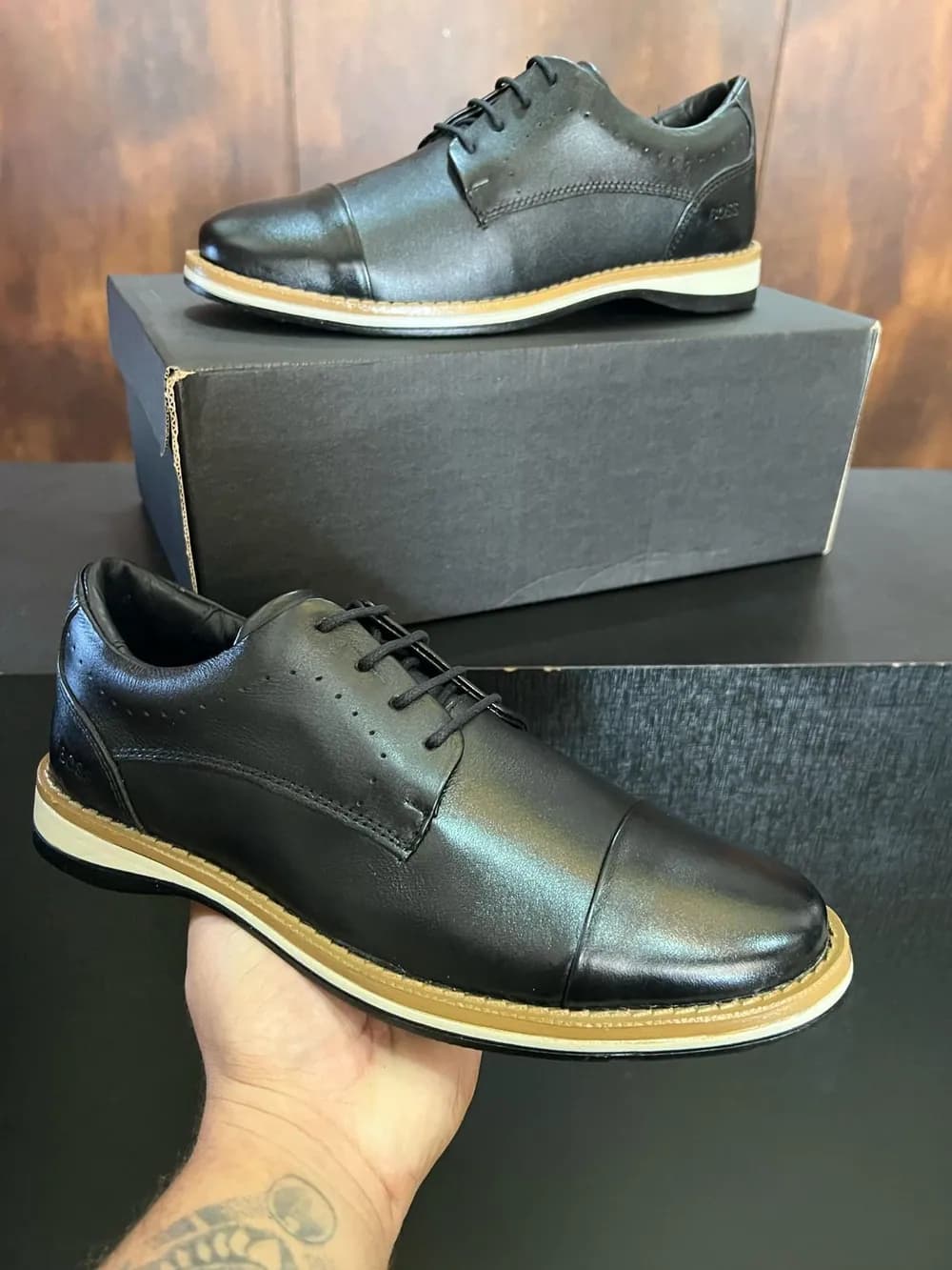 Tênis Boss Oxford Couro — foto 2