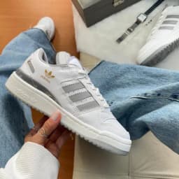 Tênis Adidas Fórum Branco/Cinza