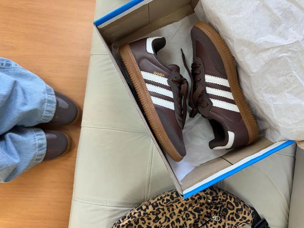 Tênis Adidas Samba Sintético Feminino Café — foto 3