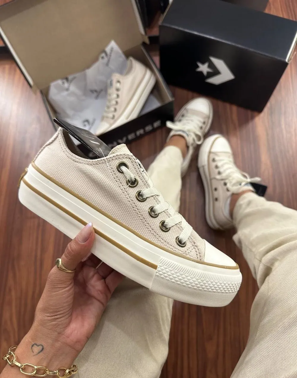 Tênis All Star Plataforma Lona Prime Feminino — foto 1