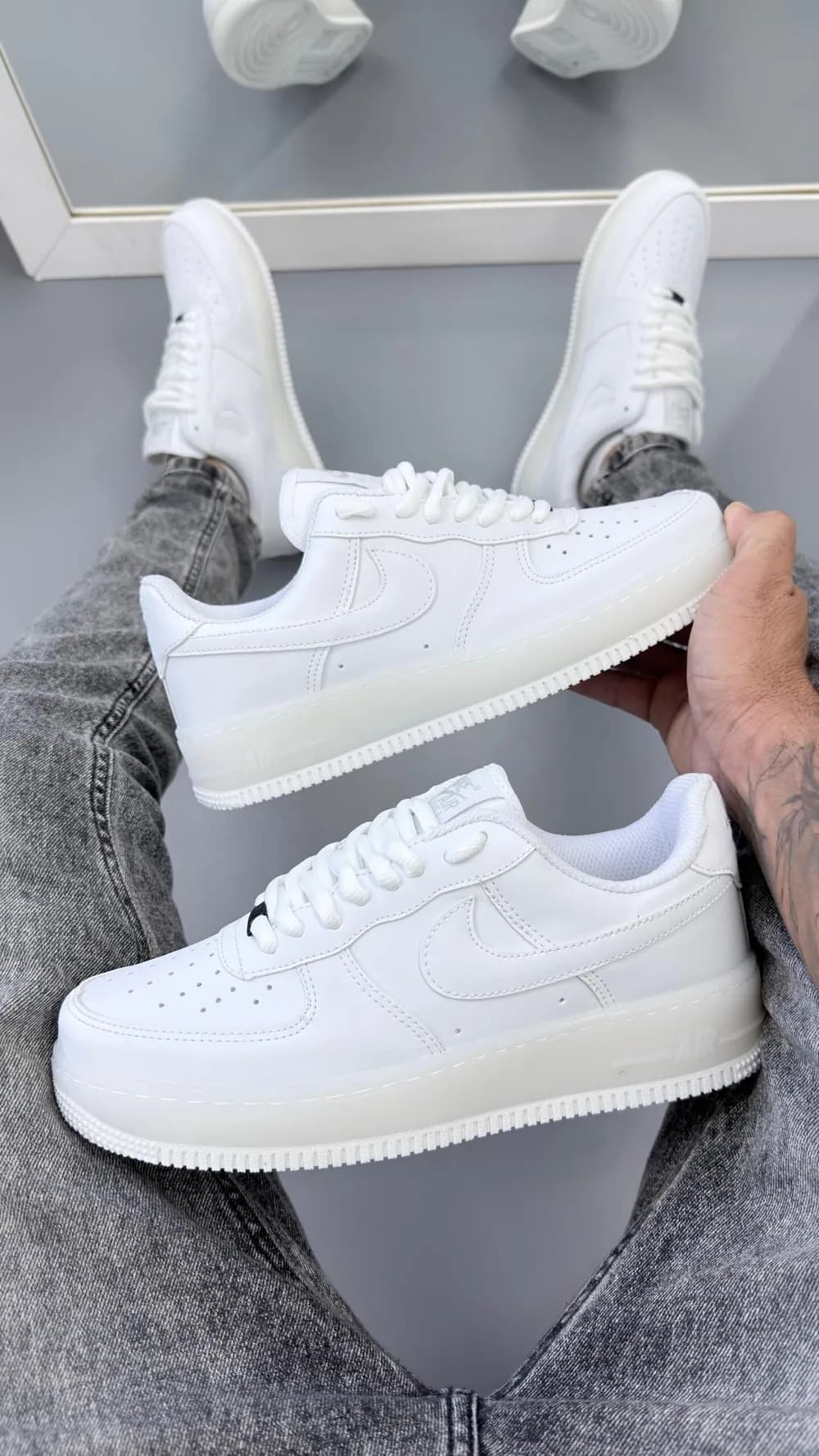 Tênis Nike Air Force Branco Connection Unissex — foto 3