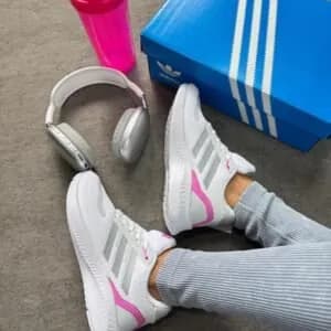 Tênis Run Falcon Branco/Rosa — foto 2